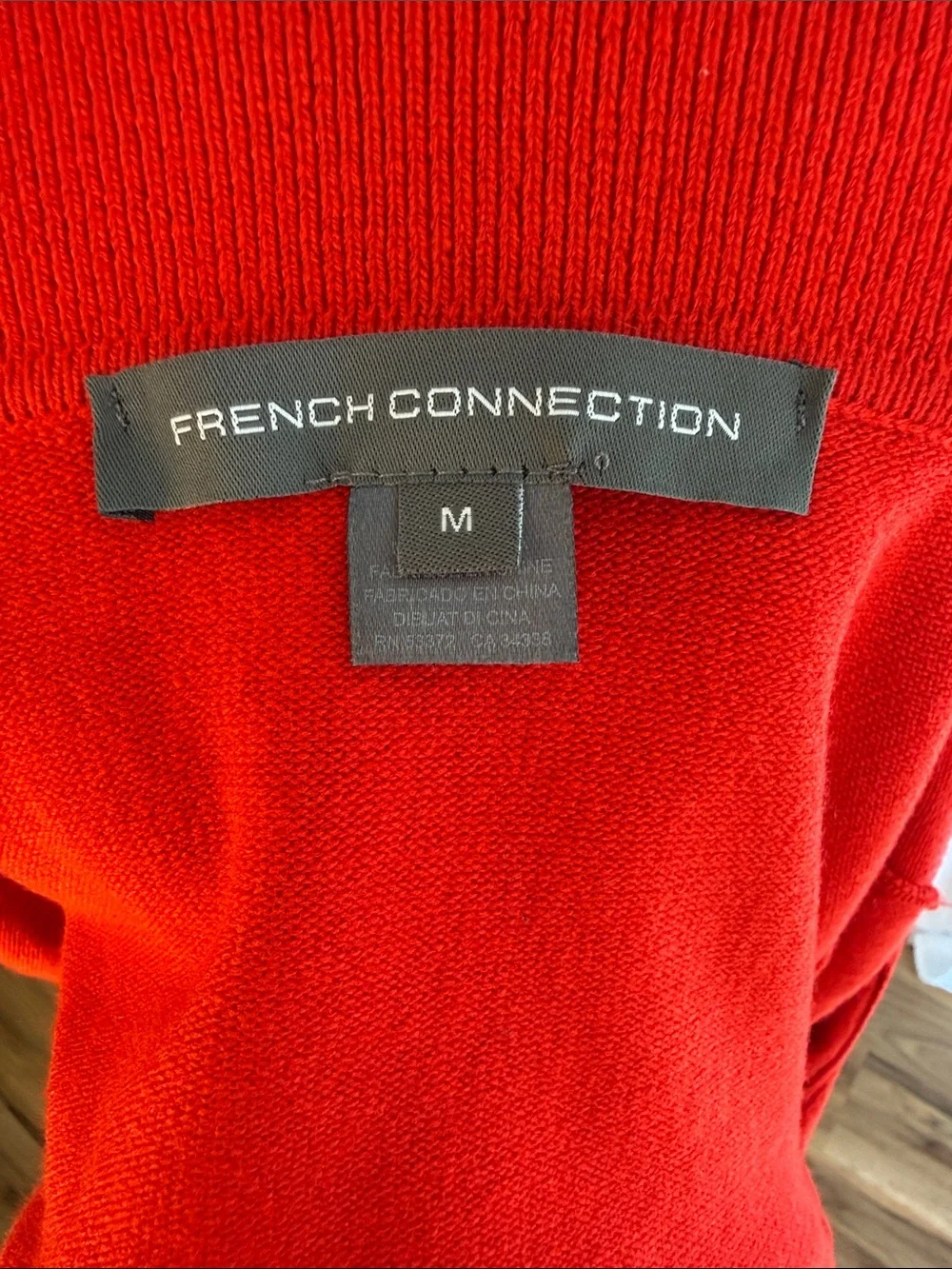 French Connection Red Cowl Neck Sweater